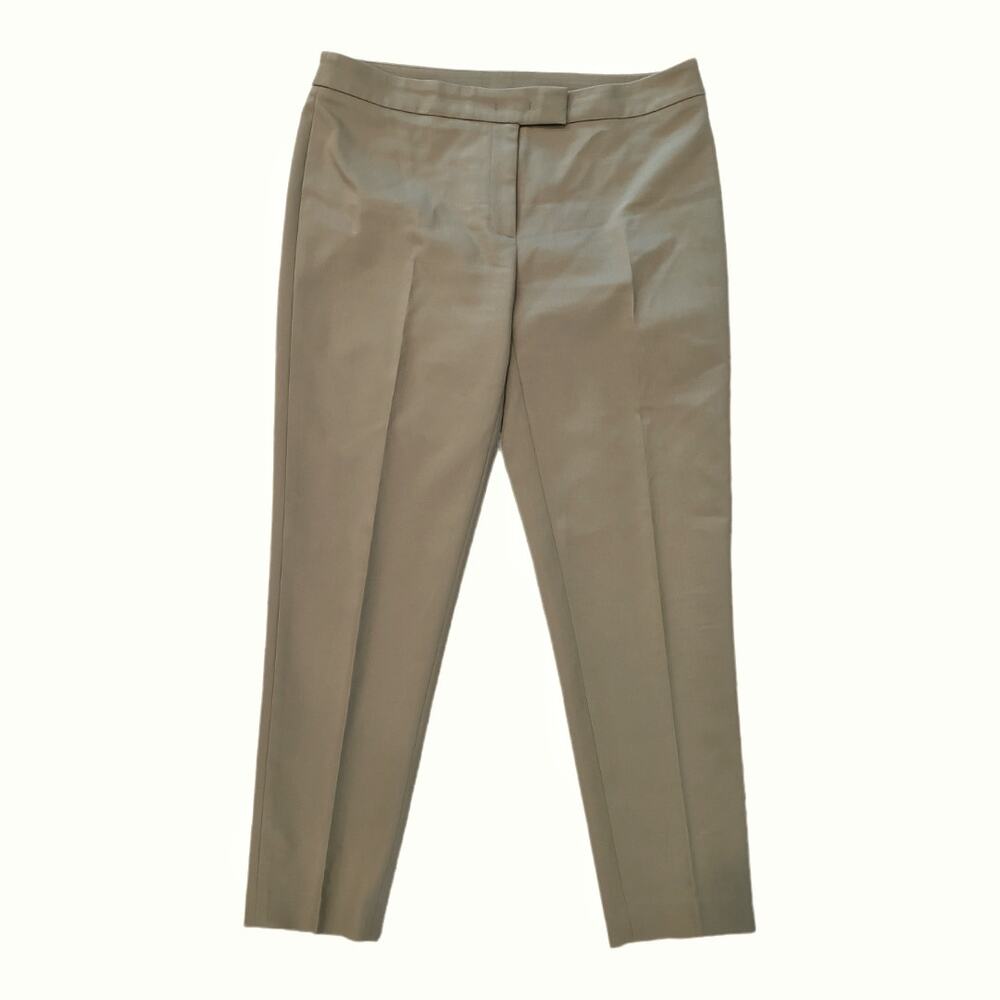 ANNE KLEIN Khaki Green Capri Dress Slacks Size 8 Career Tailored Cropped Casual